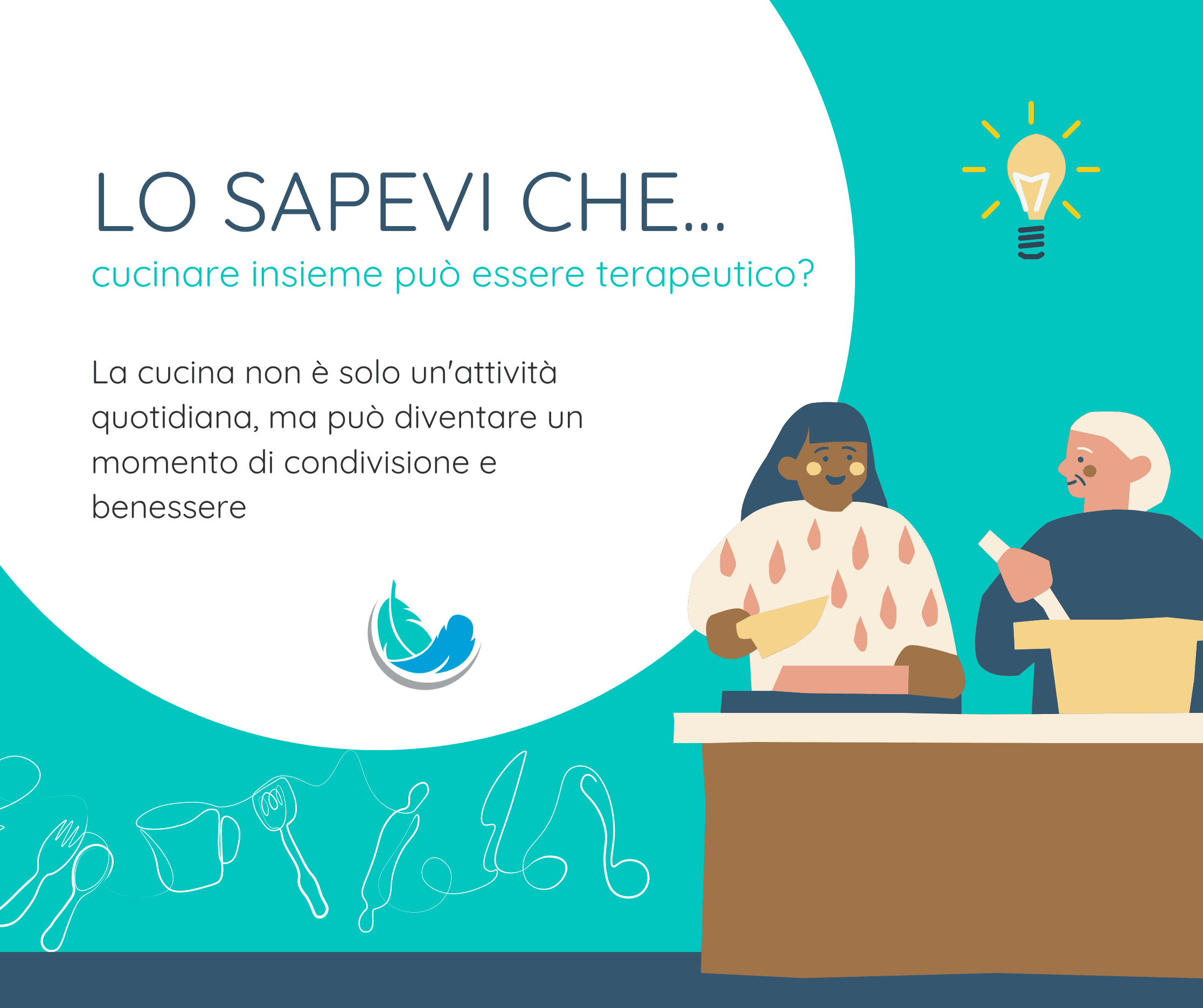 Al momento stai visualizzando Sapevi che… cucinare insieme può essere terapeutico? 